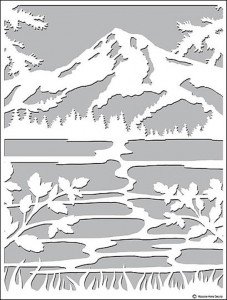 Mount Hood waterjet aluminum insert for security doors in PNW